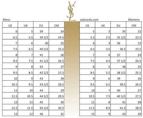 ysl shoes true to size|ysl yst laurent size chart.